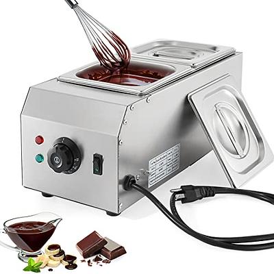 WICHEMI Chocolate Melting Pot Commercial Chocolate Tempering Machine 2  Tanks 9lbs Stainless Steel Chocolate Melter Pots Melting Machine Home Or  Bakery Use - Yahoo Shopping