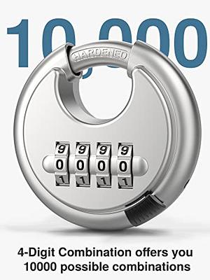 Puroma 4 Pack Combination Lock 4 Digit Locker Lock Outdoor