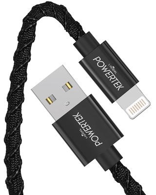 Liquipel Powertek iPad & iPhone Lightning Charger Cable, Fast Charging 6ft  MFI, Tie Dye 