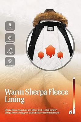  Chrisuno Women's Thicken Fleece Lined Sherpa Parka