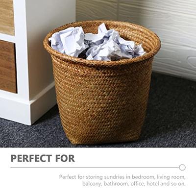 Desktop Mini Trash Can Small Waste Bin With Lid Bedroom Office Desktop Waste  Basket Bin Storage Box Home Desk Floor Trash Can