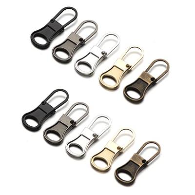 Zipper Pull Replacement, Detachable Zipper Pull Tabs Zipper Repair Kit for  Luggage Clothing Jackets Backpacks Boots