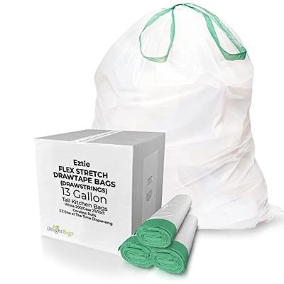 Basics Tall Kitchen Drawstring Trash Bags, 13 Gallon, Unscented, 120  Count (Previously Solimo) - Yahoo Shopping