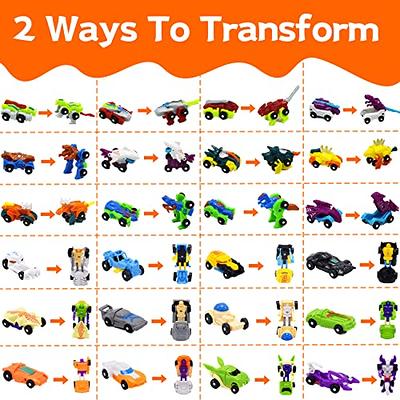 NMKS Easter Egg Fillers with Transformer Toys Inside, 72 Pcs Easter Basket  Stuffers, Filled Easter Egg