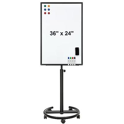 DexBoard Magnetic Mobile Whiteboard/Height Adjustable Dry Erase