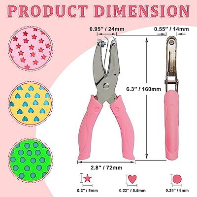 0.2 Single Hole Punch Handheld Hole Puncher Heart Hole Paper