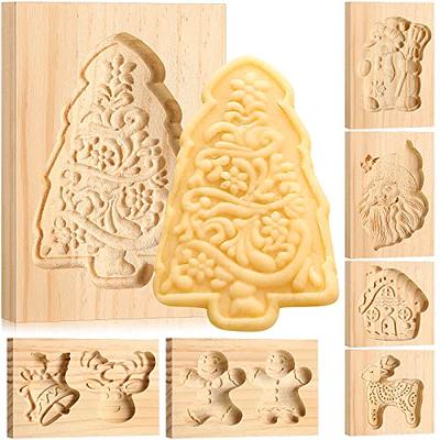 NEW Shortbread Mold Wooden Gingerbread Cookie Mold Carved Cookie