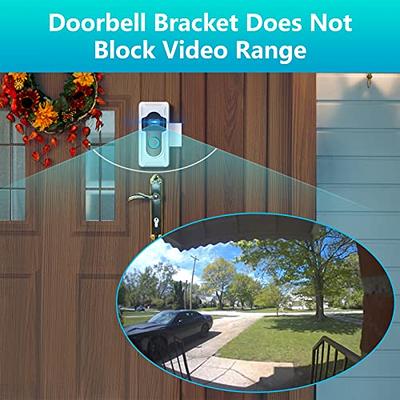 Blink Doorbell Mount No Drill, Stouchi Anti Theft Blink Video Doorbell  Camera Mount for Apartments, Doorbell Security System Accessories, Not  Block