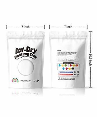 Sago Brothers White Air Dry Clay, 7oz Modeling Clay for Kids, Super Soft  and Ultra Light Molding Clay for Children, Refill White Clay for Kids Age