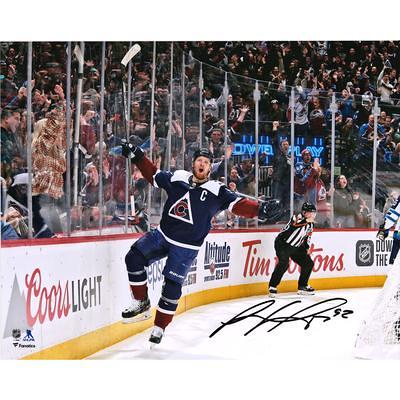 Nathan MacKinnon Avalanche Unsigned Alternate Jersey Skating Photo