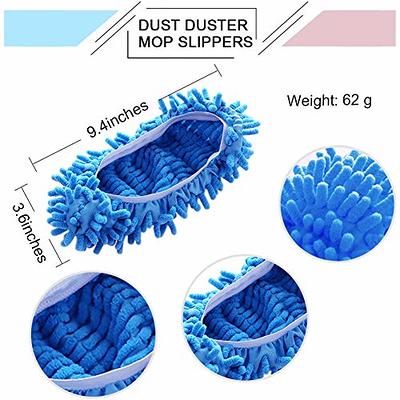 1 Pairs Washable Dust Mop Slipper Shoes House Dusting Slippers