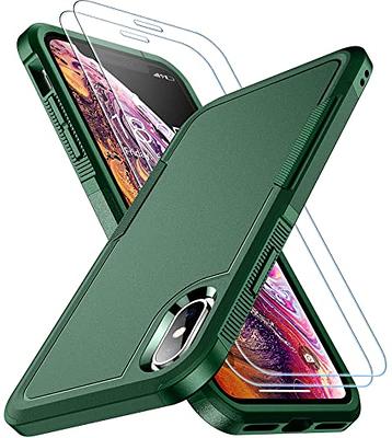 Diverbox for iPhone X Case/iPhone Xs Case [Shockproof] [Dropproof]  [Tempered Glass Screen Protector ] Heavy Duty Protection Phone Case Cover  for Apple