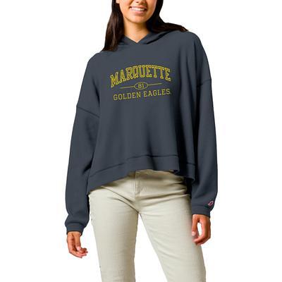 Women's League Collegiate Wear Navy Marquette Golden Eagles Waffle  Oversized Long Sleeve Hoodie T-Shirt - Yahoo Shopping