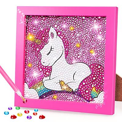 TOY Life 5D Diamond Painting Kits for Kids with Wooden Frame - Diamond Arts  and Crafts for Kids Ages 6-8-10-12 Gem Art Painting Kit Girls Unicorn  Crafts - Unicorn Diamond Painting Kits