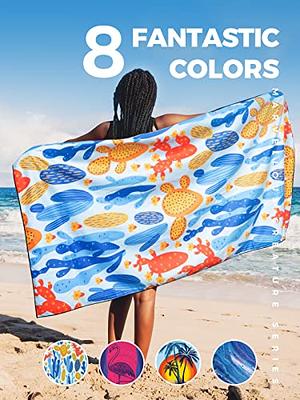 Microfiber Sand Free Beach Towel Thin Quick Fast Dry Super