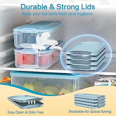 24/36 Ice Trays With Lids Stackable Silicone Ice Trays For Easy