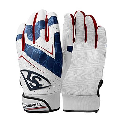 Louisville Slugger Genuine Youth Batting Glove, Royal - Small 