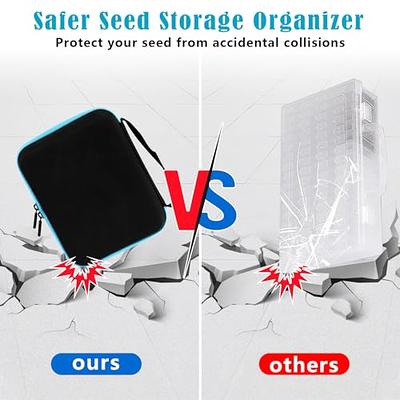 60 Slots Seed Storage Organizer,sturdy Seed Organizer Storage Box With  Zipper Bag And Label Sticker