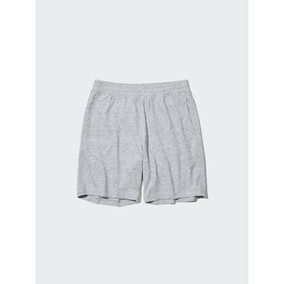 Men's Airism Cotton Easy Shorts (8), Gray, 2XL