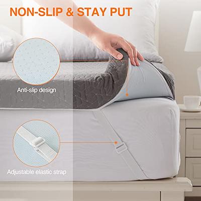 3 Inch Gel Memory Foam Mattress Topper Queen Size, Mattress Pad Cover for  Pressure Relief, Bed Topper with Removable Rayon Made from Bamboo  Cover，Soft