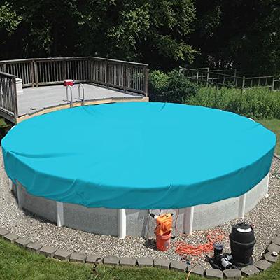 TANG 13' ft Round Pool Covers for 10 Feet Round Pool Above Ground Pool  Winter Waterproof Covers Wire Rope Hemmed All Edges 3ft Overlap for Above  Ground Swimming Pools, Trampoline Cover 