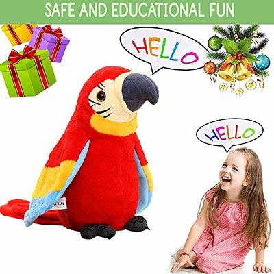 Parrot Stuffed Animal Plush Bird Toy Toys Girls 5 Age Soft Kids