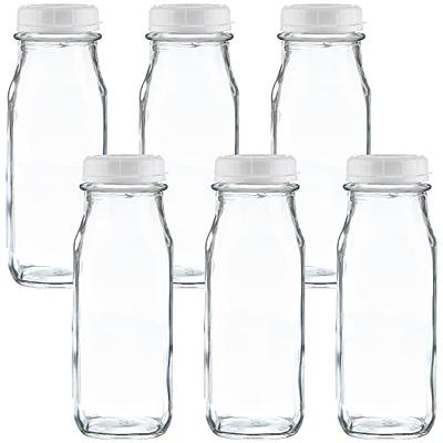 Glass Milk Bottles - Reusable Wide Mouth Jars with Plastic Lids for  Homebrewed Drinks, Soda, Juicing, Shakes, Smoothies, Kombucha - Bulk  Beverage Supplies, Storage Containers - 12 oz (Pack of 6) - Yahoo Shopping