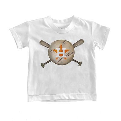 Houston Astros Tiny Turnip Girls Youth Sugar Skull Fringe T-Shirt - Navy