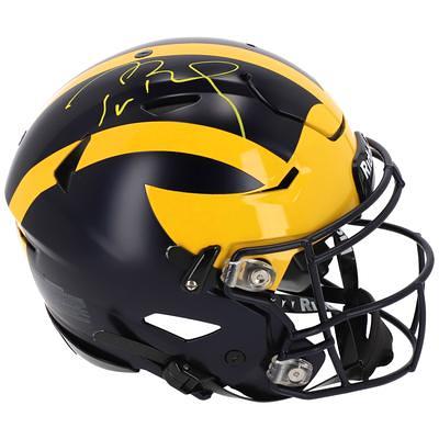 Tom Brady Michigan Wolverines Autographed Riddell Speed Mini