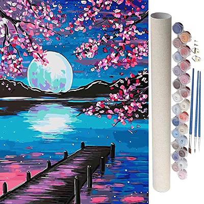 Petrala Paint by Number for Adults DIY Acrylic Paint by Numbers Kits on  Canvas Tree of Life Drawing Colorful Paintworks Artwork for Beginner  Without Frame, 16 x 20 Inch