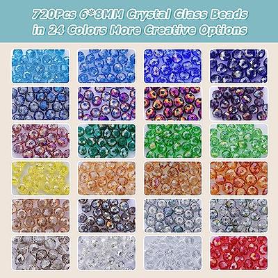  22800 Pieces 60 Strands Polymer Clay Beads 6 mm Round Flat  Beads for Bracelets Handmade Circle Beads for Necklace Jewelry Making DIY  Crafts, Assorted Colors