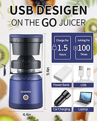 Citrus Juicer Machines Rechargeable - Portable Juicer with USB and Cleaning  Brush for Orange, Lemon, Grapefruit - Yahoo Shopping
