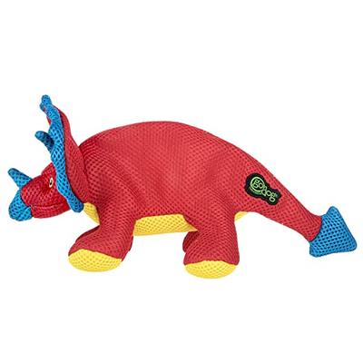 goDog Dinos Spike with Chew Guard Technology Squeaker Plush Dog