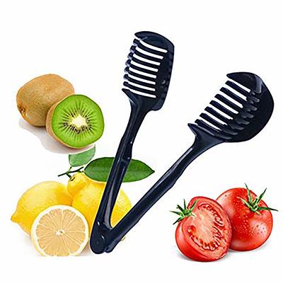 Tomato Slicer Lemon Cutter Multipurpose Handheld Round Fruit Tongs  Stainless Steel Onion Holder Easy Slicing Kiwi Fruits & Vegetable Tools  Kitchen Cutting Aid Gadgets Tool 