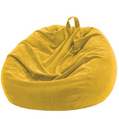 PV Velvet Soft Lounger Seat Bean Bag Puff Lazy BeanBag Sofas Cover