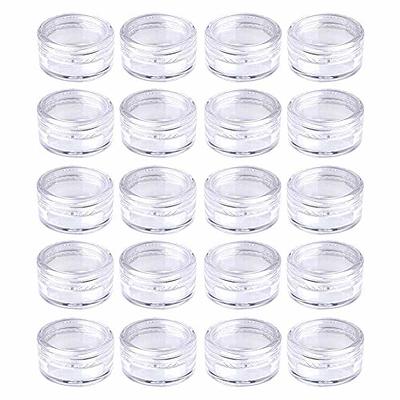 20 Pieces Small Clear Plastic Storage Containers with Lids for