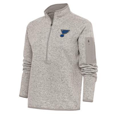 Men's Antigua Blue St. Louis Blues Glacier Quarter-Zip Pullover Jacket