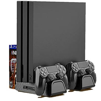  Dobe PS4 Pro Dual Charging Dock Veritcal Stand USB HUB with  Cooling Fan for Sony PlayStation 4 Pro and PS4 Slim System : Video Games