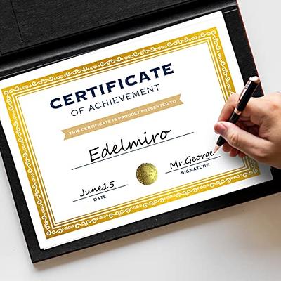 35 Pack Gold Foil Blank Certificate Paper 8.5'' x 11'' for Printing Diploma  Paper for Graduation Achievement Awards Certificates for Recognition -  Yahoo Shopping