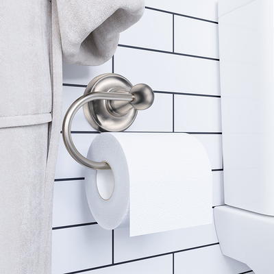 Design House 558452 San Martin Euro Toilet Paper Holder for Bathroom  Brushed Nickel - Yahoo Shopping