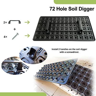 72-Hole Seed Tray Dibber – Plastic Soil Digger and Seed Spacer for Planting  Seeds and Bulbs, Seedling Tray Soil Garden Tool, Gift for Gardener. - Yahoo  Shopping