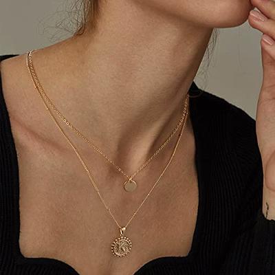 Dainty Layered Initial A Necklaces for Women, 14K Gold Plated Simple Cute  Heart Layering Necklace Letter Pendant Initial Choker Gold Layered Necklaces  for Women Girls - Yahoo Shopping