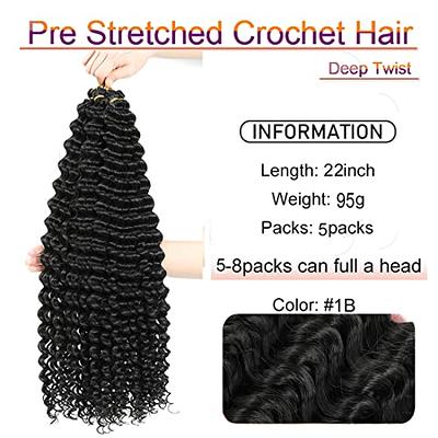 Crochet Box Braids Hair -8 Packs Goddess Box Braids Crochet Hair Bohemian Curly  Crochet Hair Pre-looped Crochet Hair for Black Women… (12(8Packs), 27/613)  12(8Packs) 27/613