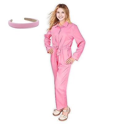 Pink Cowgirl Costume for Women,70 80s Hippie Disco Costume for Adult  Halloween Cosplay,Margot Robbie Cowgirl Outfit