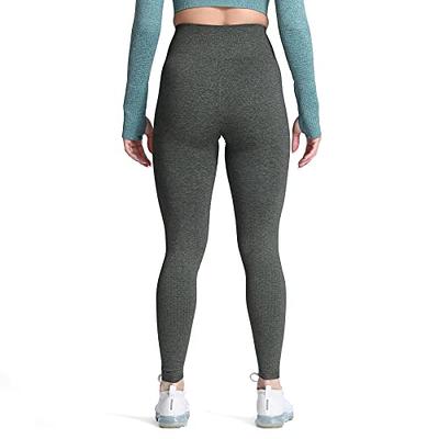 QOQ Women's Seamless Leggings High Waist Gym Running Vital Yoga Pants Butt  Lift Workout Tights Tummy Control
