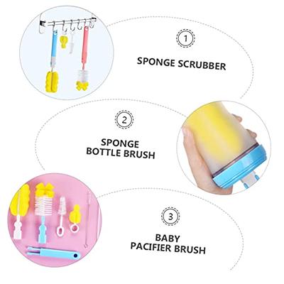 milk tumbler bottle brush cleaner sponge
