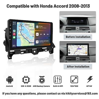  Hikity 10.1 Android 11 Car Stereo for Honda Accord 8th 2008  2009 2010 2011 2012 2013 Wireless Carplay Android Auto GPS Navigation  Stereo WiFi RDS Bluetoot Radio with 2GB Ram 32GB ROM : Electronics