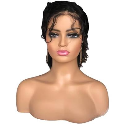 Female Mannequin Head with Shoulders - Realistic Mannequin Head for Wig  Display PVC Manikin Head with Shoulders (Colour: Dark Brown) - Yahoo  Shopping