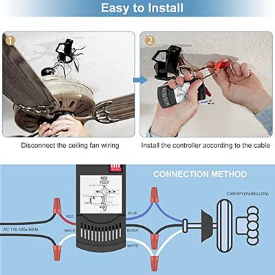 Nexete Smart Wi-Fi Ceiling Fan Remote Control Kit, add a Ceiling Fan, –  nexete