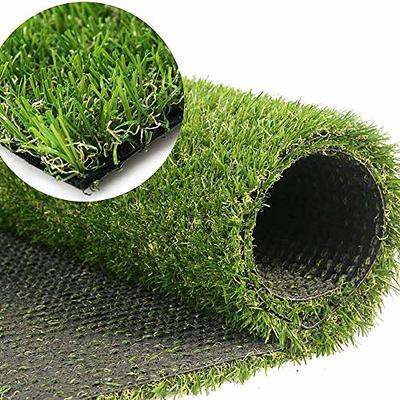 Green Heavy Indoor-Outdoor Artificial Grass Turf Area Rug Carpet